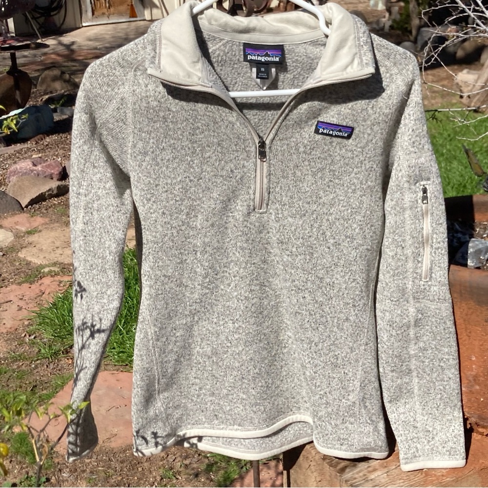 Patagonia Women's Better Sweater 1/4 Zip in Pelican XS